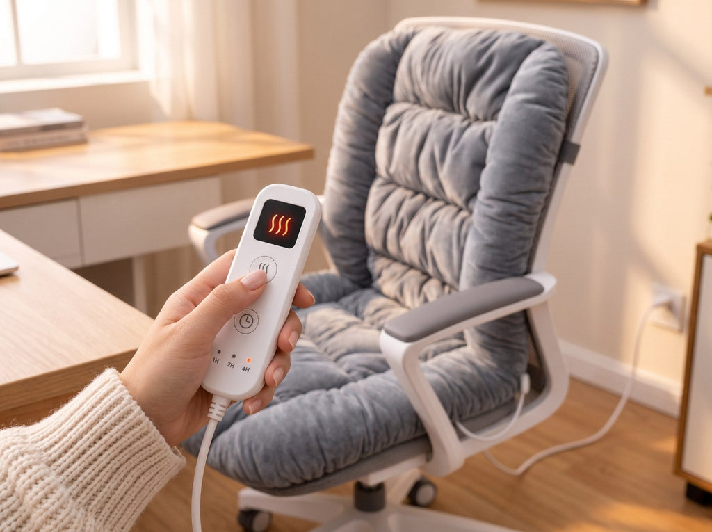 WarmNest™ Heated Cushion – Cozy Warmth for Office & Home