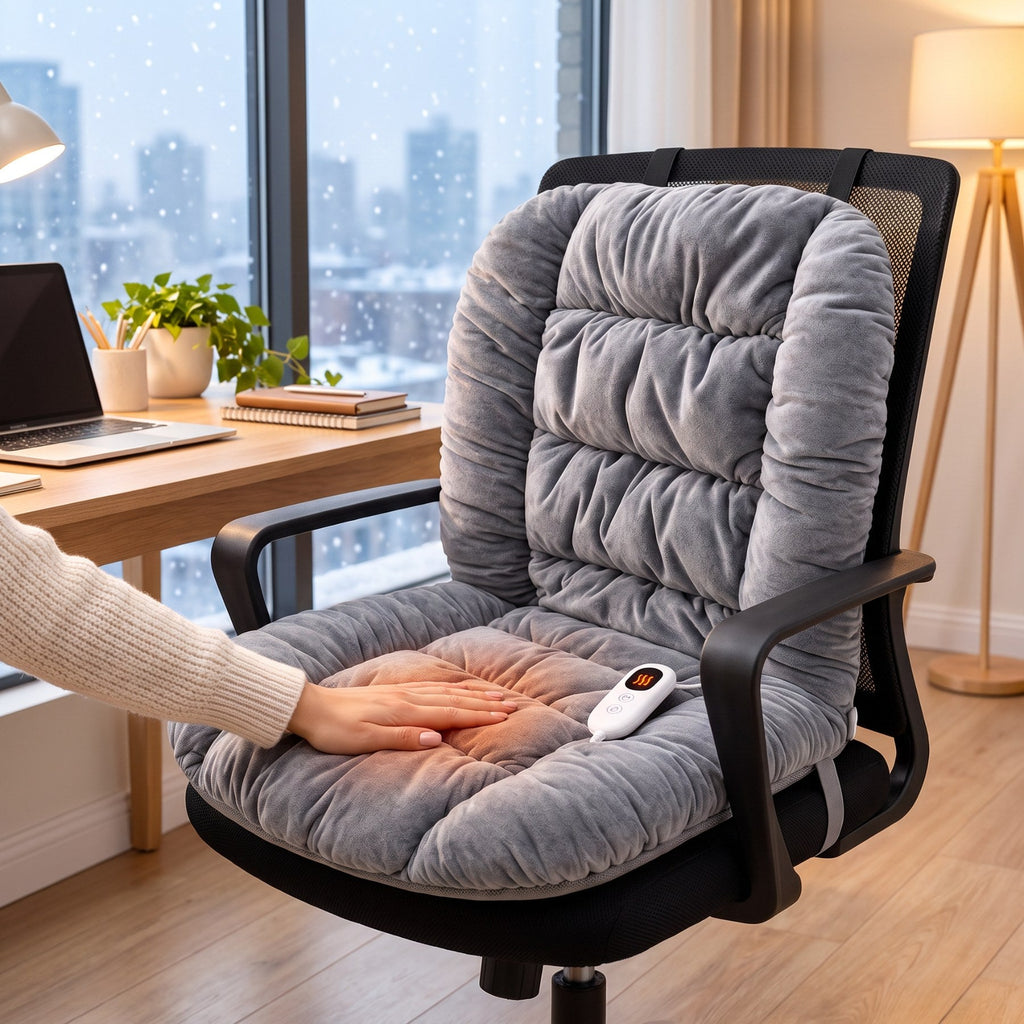 WarmNest™ Heated Cushion – Cozy Warmth for Office & Home