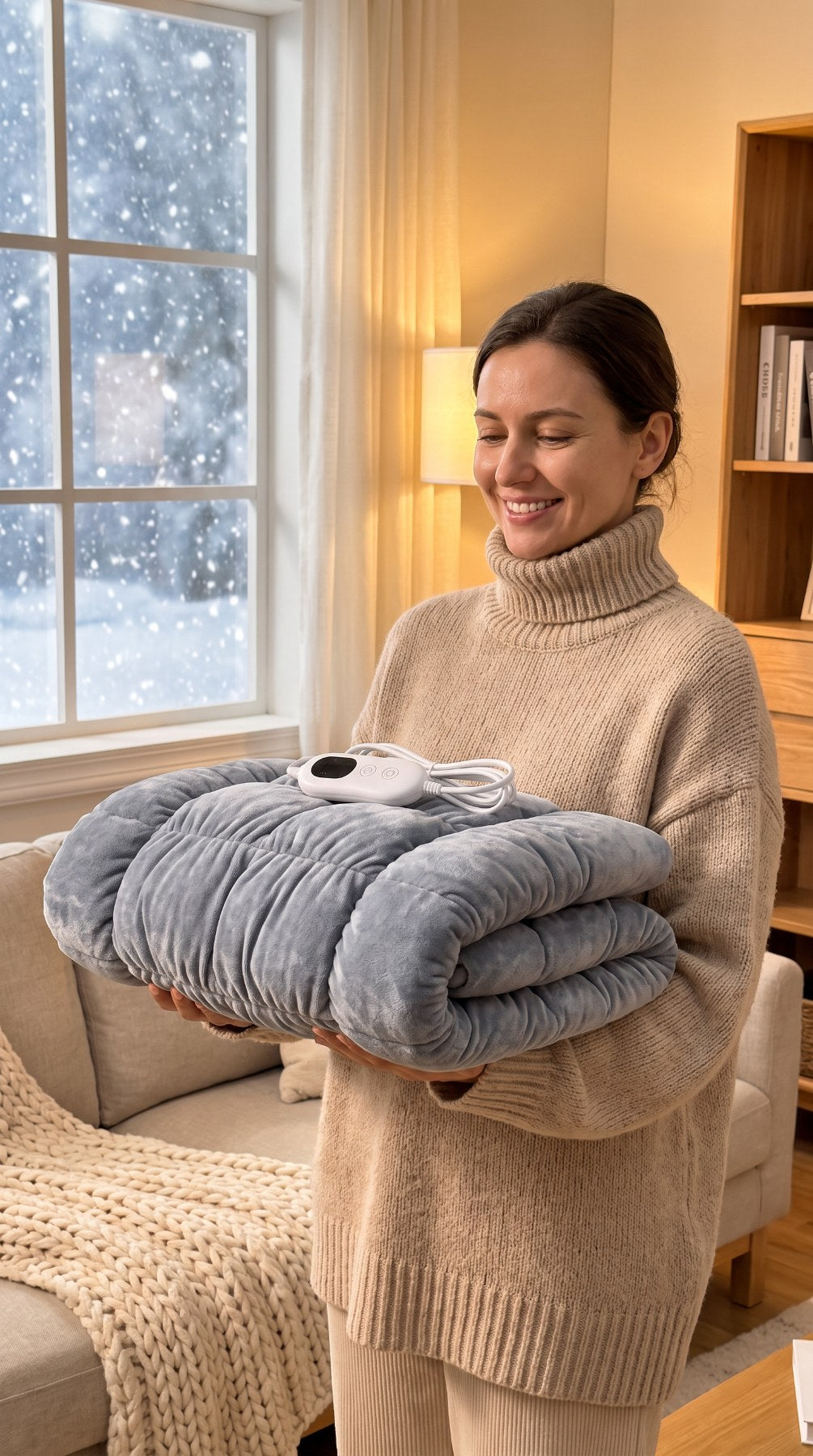 WarmNest™ Heated Cushion – Cozy Warmth for Office & Home