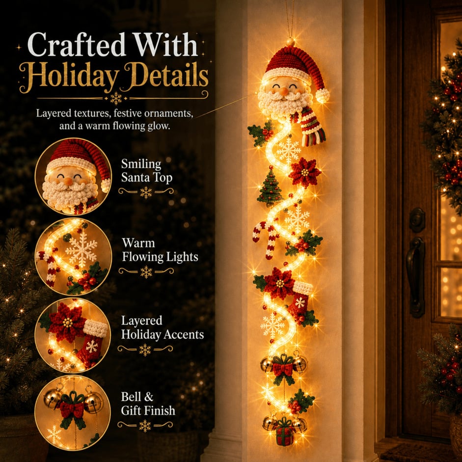 Glowing Christmas Door Hanger – 6 Festive Designs