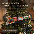 HollyExpress™ Hanging Christmas Train Set – Lights, Sound & Magical Smoke