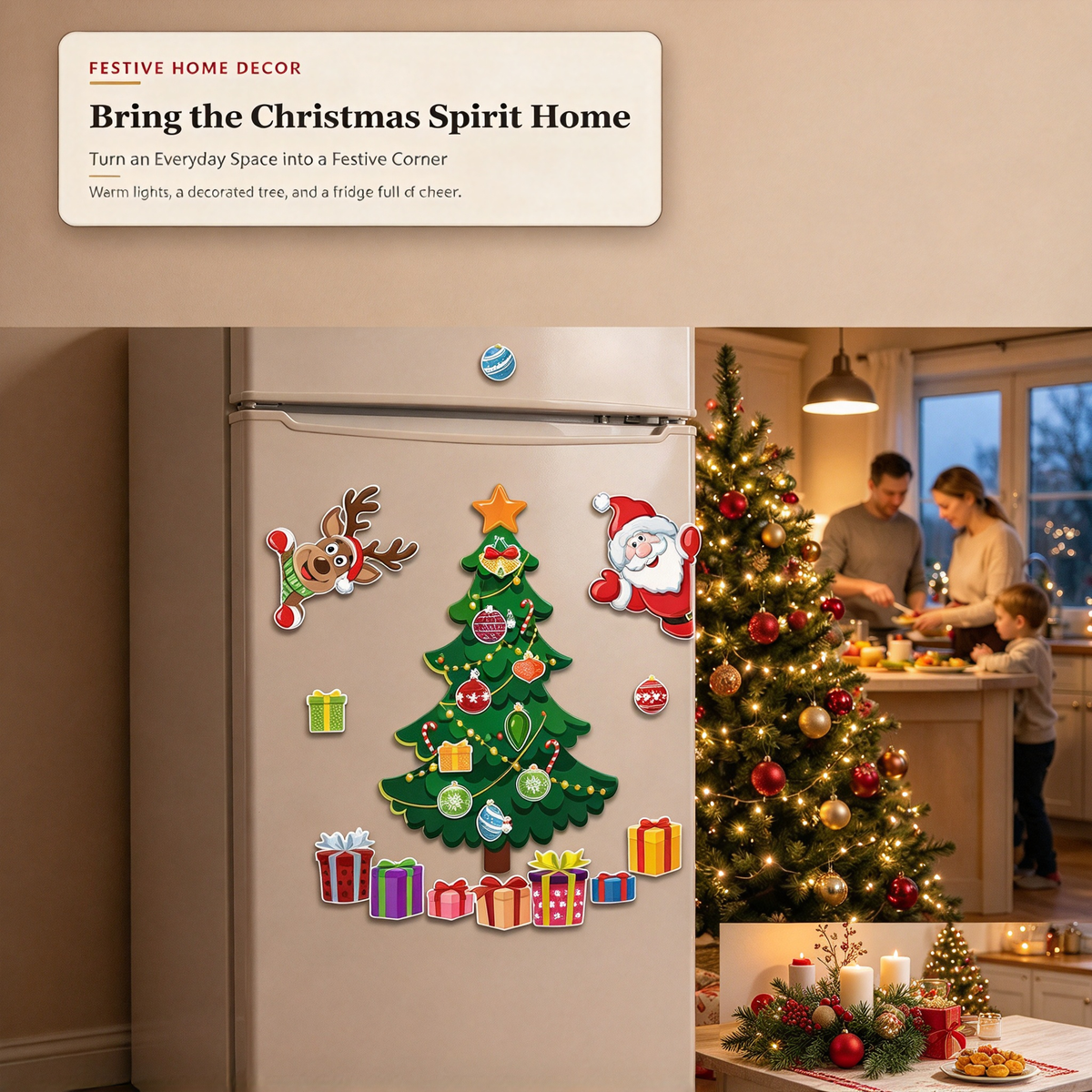 Christmas Tree Magnetic Stickers™ – Create Your Own Festive Christmas Display