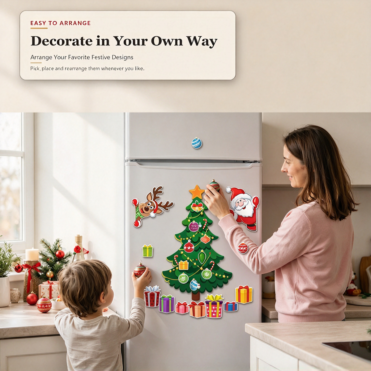 Christmas Tree Magnetic Stickers™ – Create Your Own Festive Christmas Display