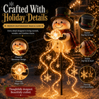 Glowing Christmas Outdoor Decoration – Santa Claus & Snowman
