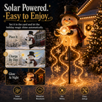 Glowing Christmas Outdoor Decoration – Santa Claus & Snowman