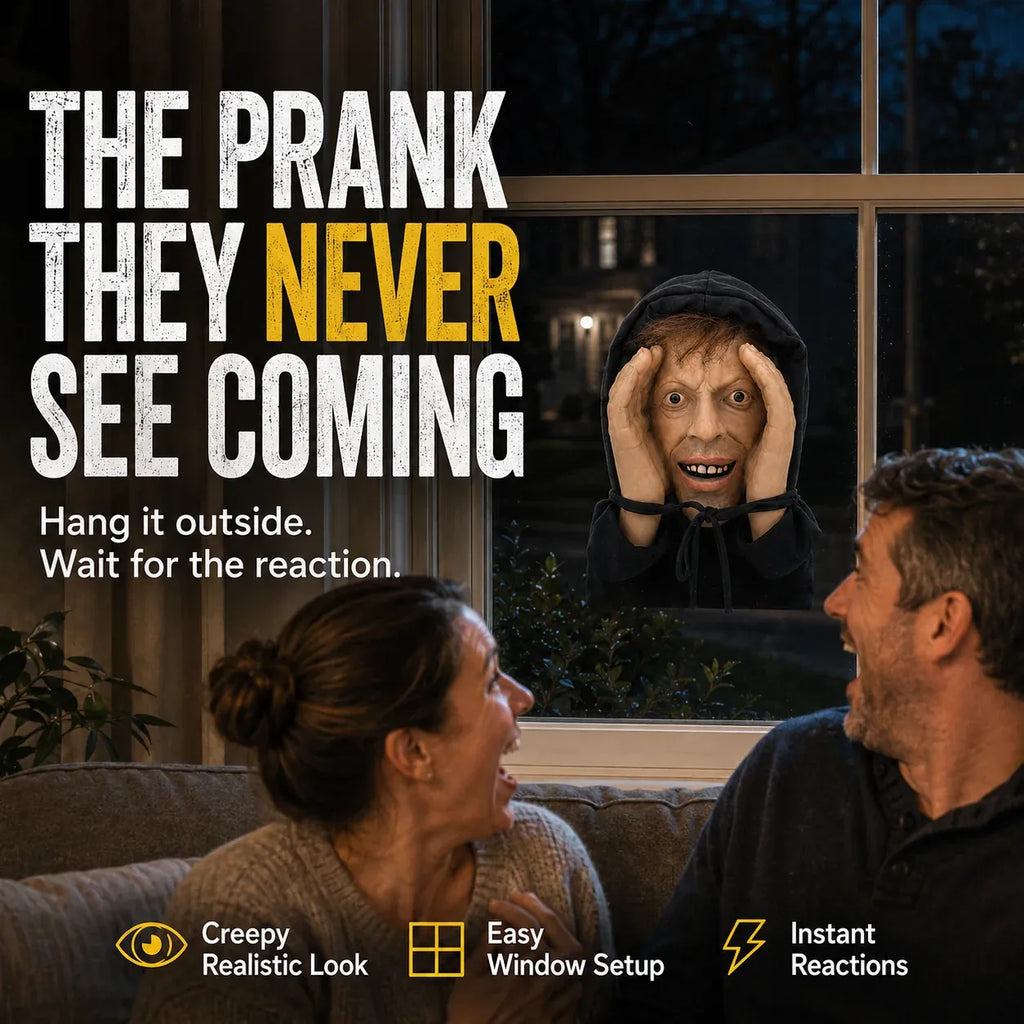Creepy Window Peeper™ – Realistic Halloween Scare Prop