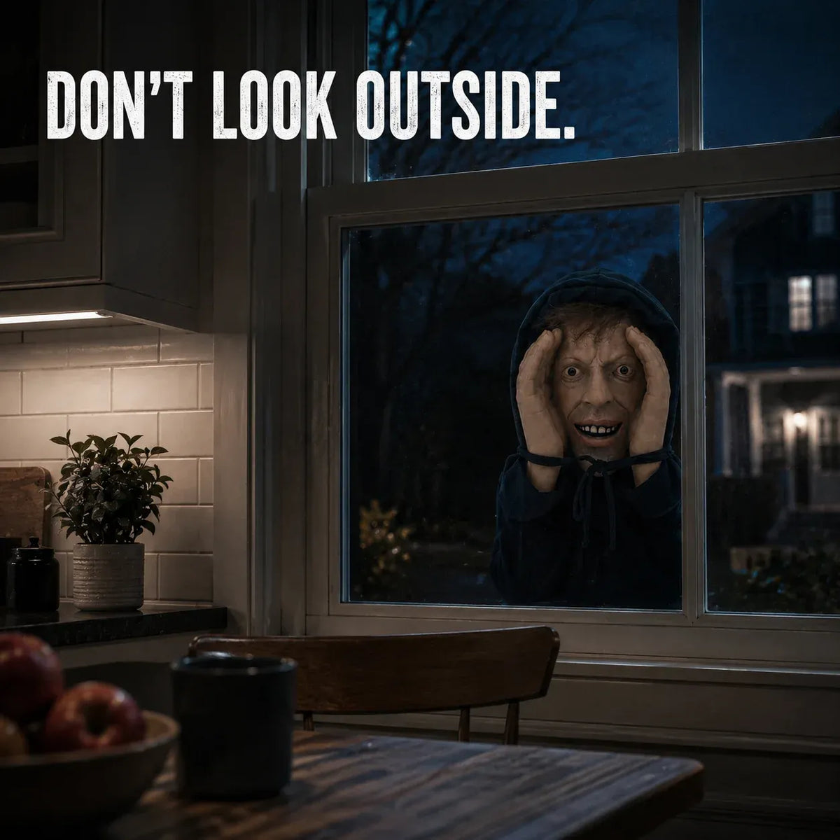 Creepy Window Peeper™ – Realistic Halloween Scare Prop