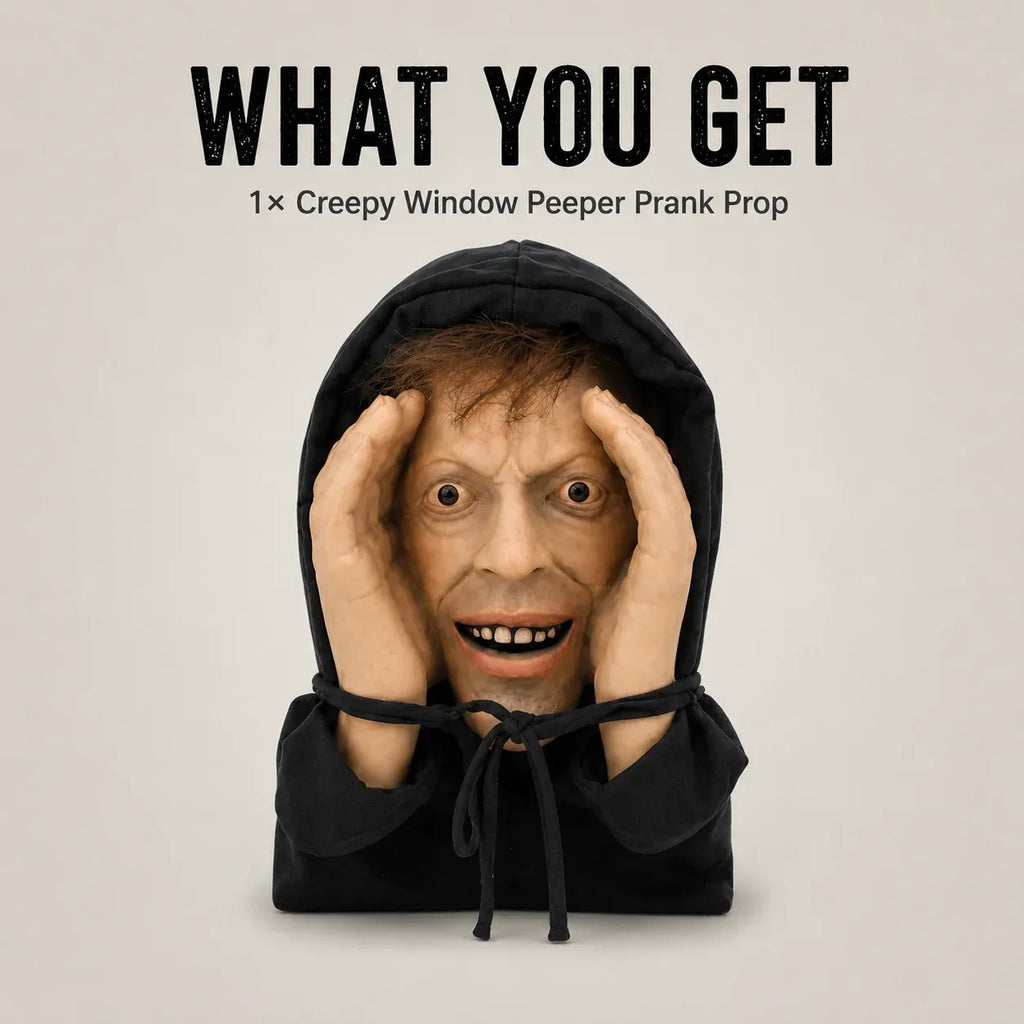 Creepy Window Peeper™ – Realistic Halloween Scare Prop