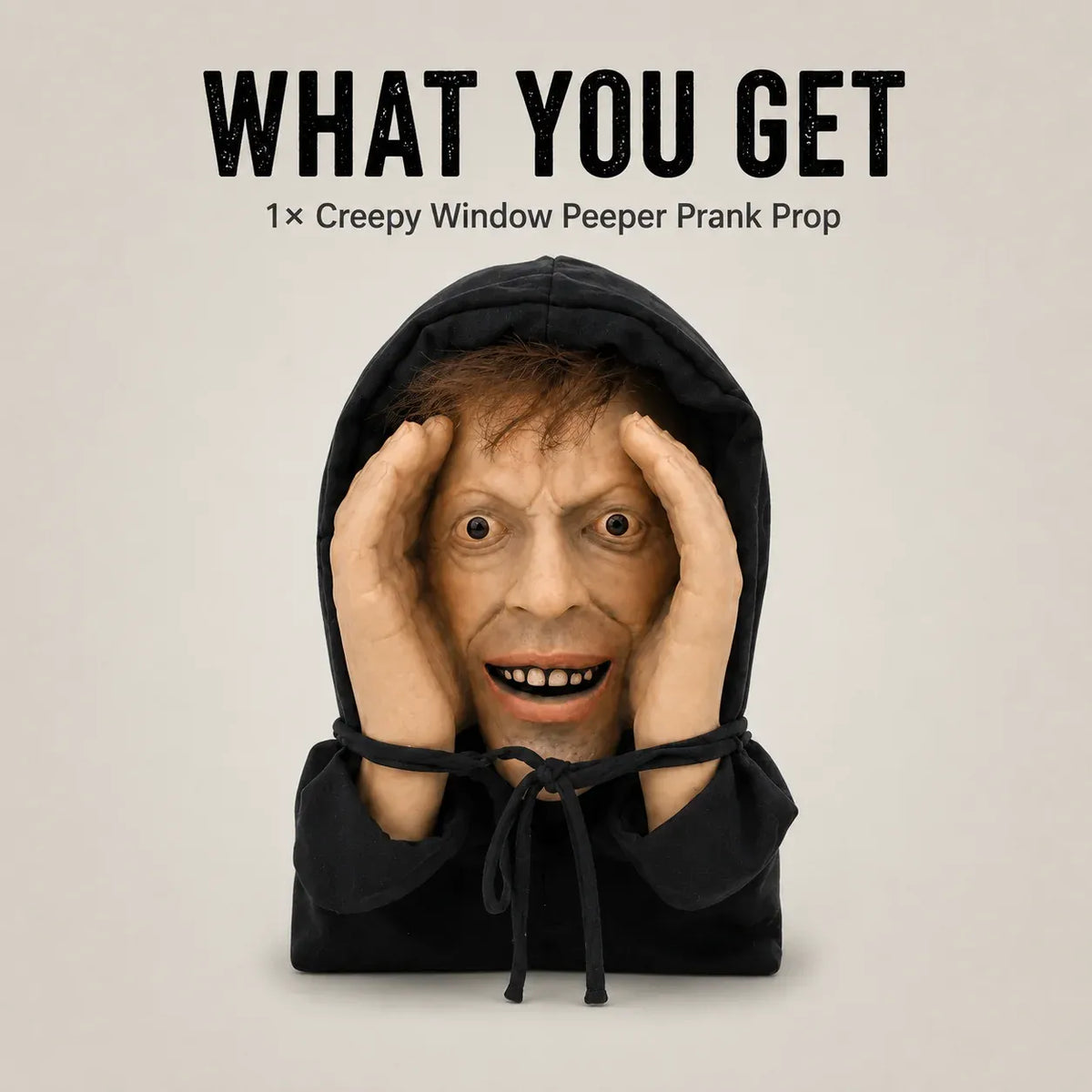 Creepy Window Peeper™ – Realistic Halloween Scare Prop