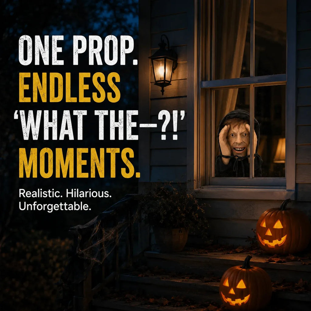 Creepy Window Peeper™ – Realistic Halloween Scare Prop