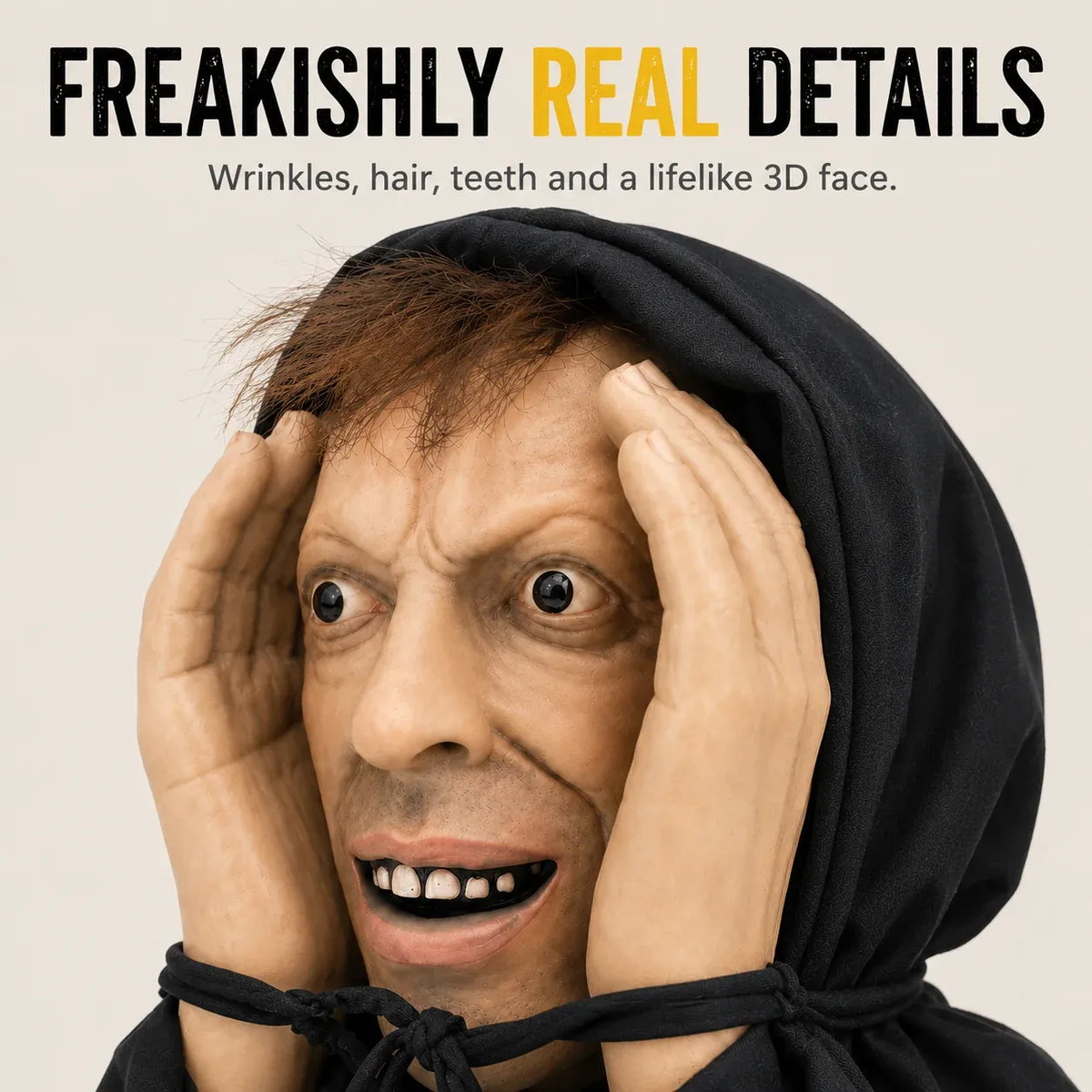 Creepy Window Peeper™ – Realistic Halloween Scare Prop