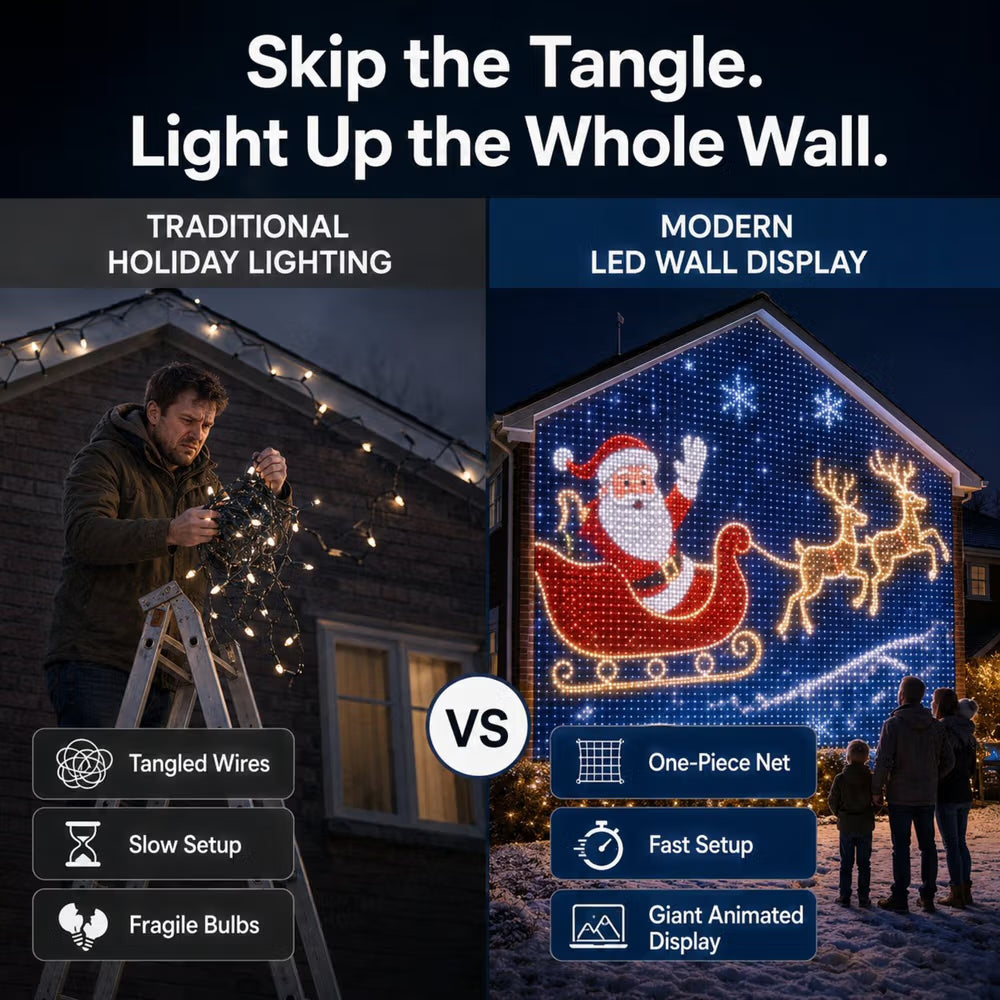 Christmas Magic Curtain™ – Smart Animated LED Curtain Lights