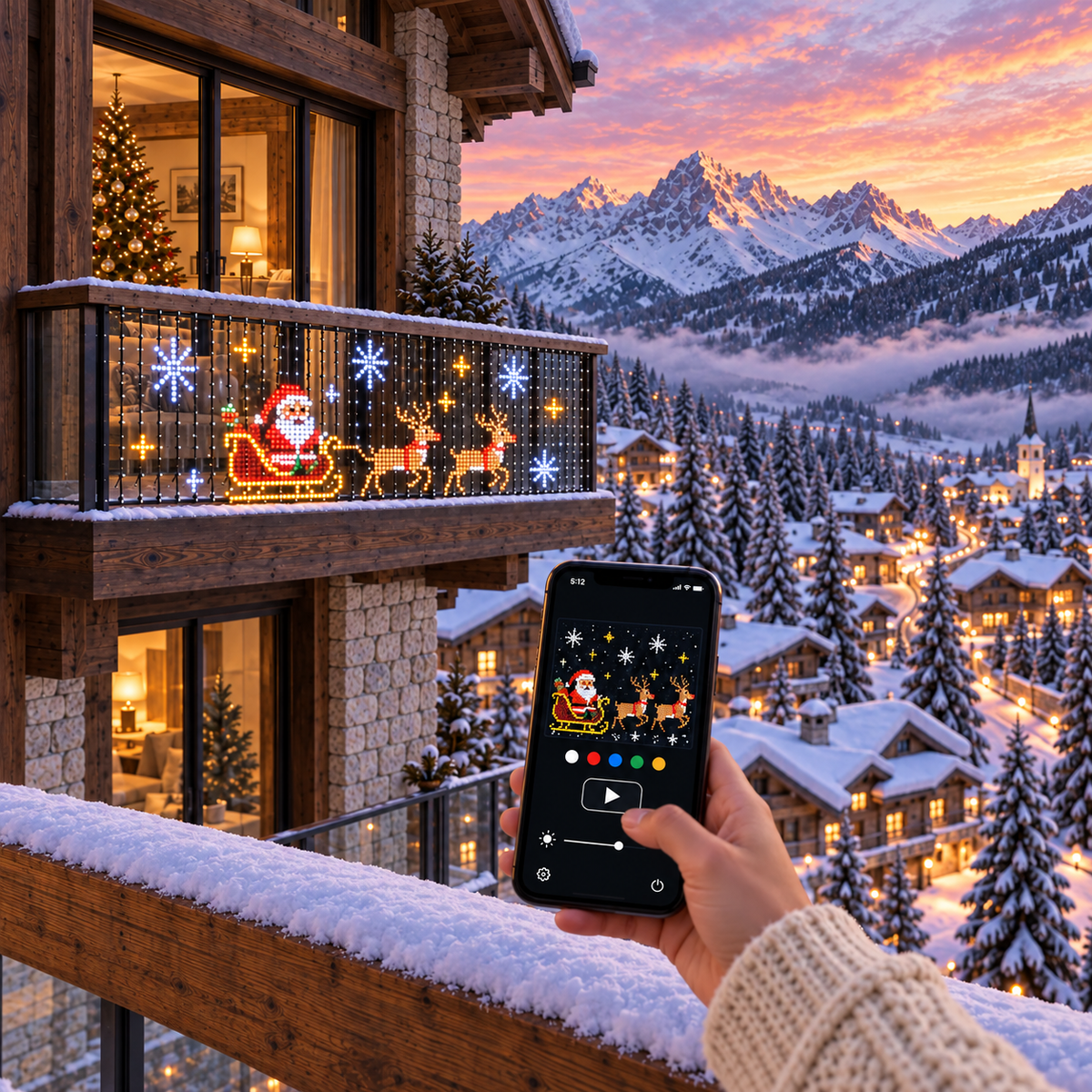 Christmas Magic Curtain™ – Smart Animated LED Curtain Lights