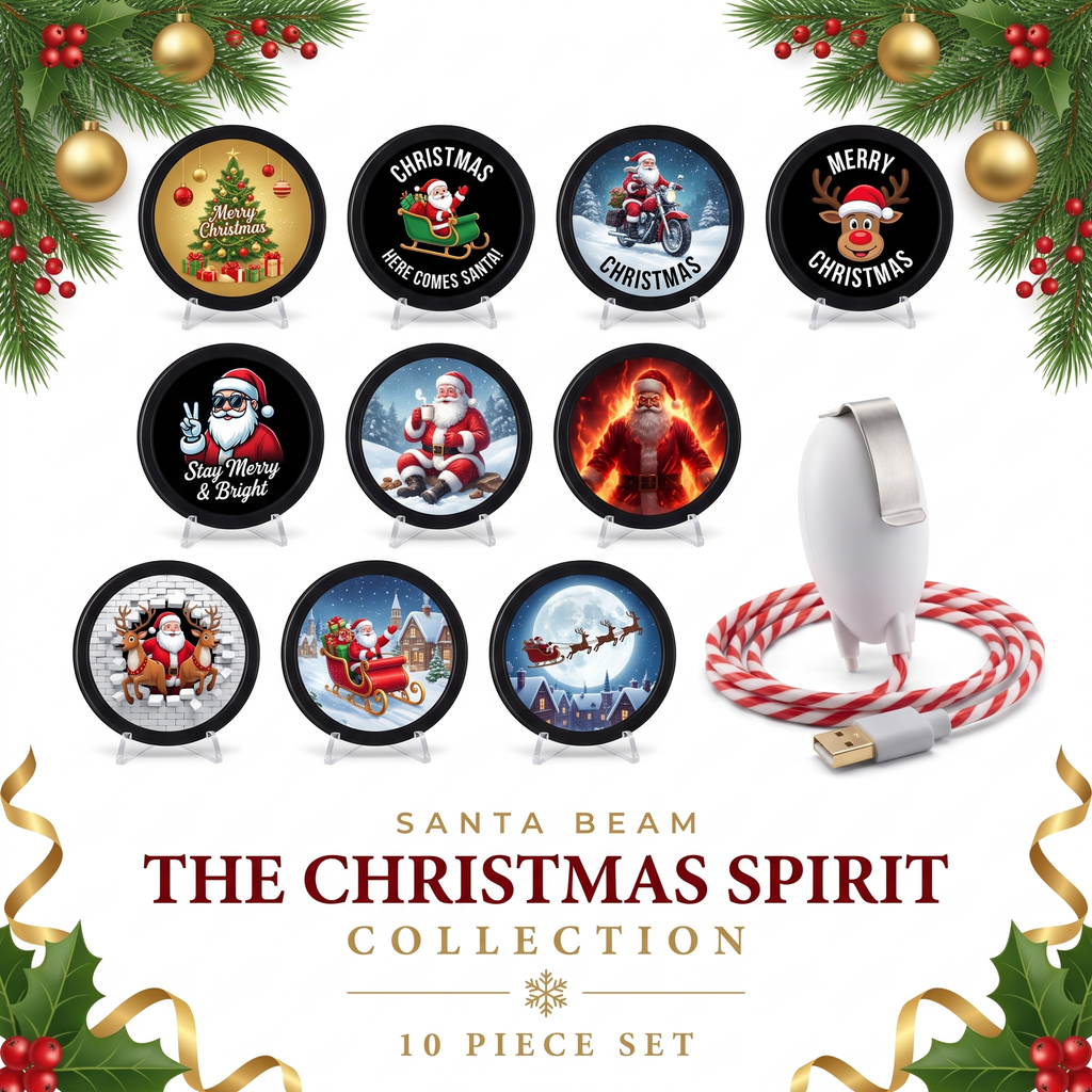 SantaGlow™ Car Window Projector – Christmas Magic On Every Drive