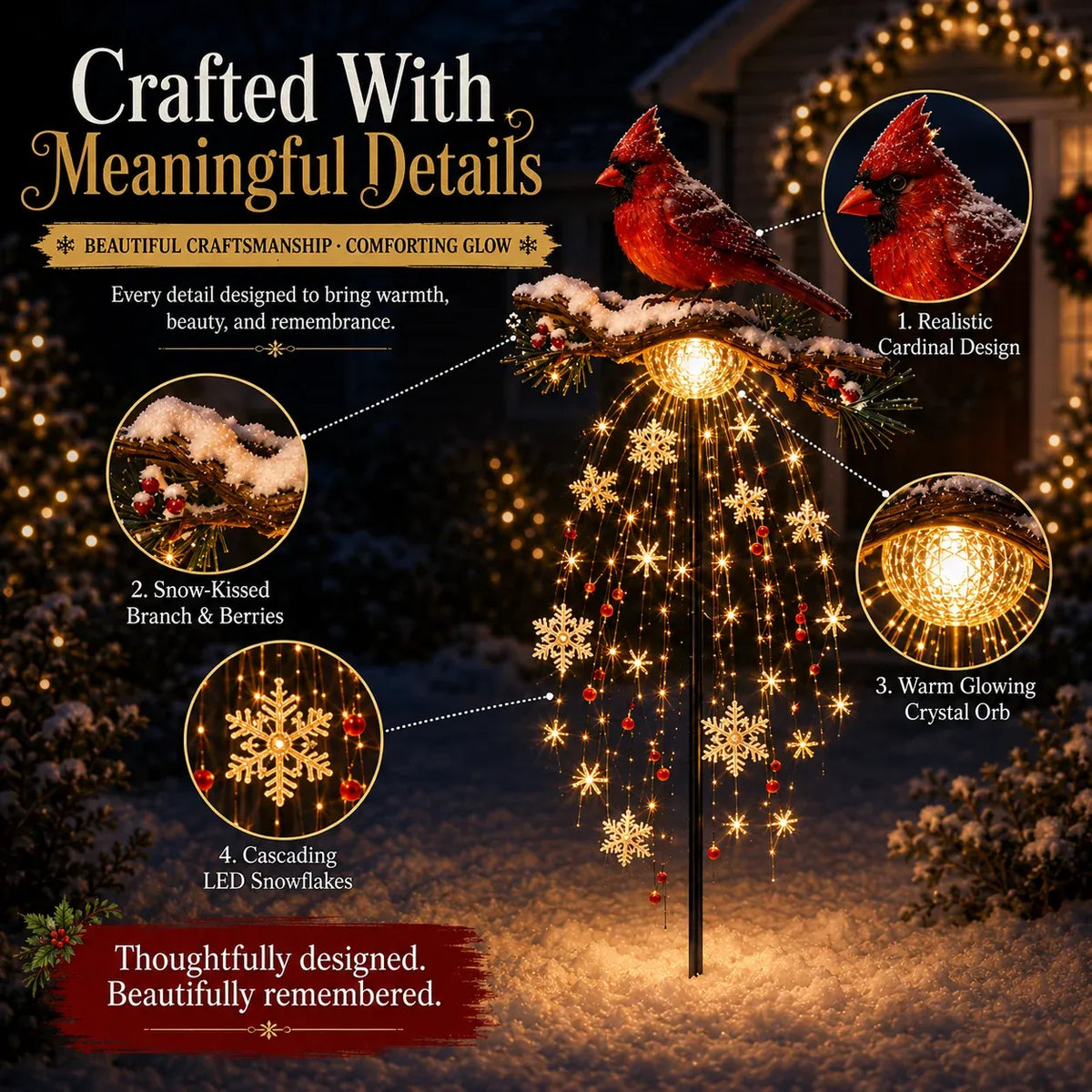 Cardinal Winter Glow™ – Lighted Christmas Garden Decor