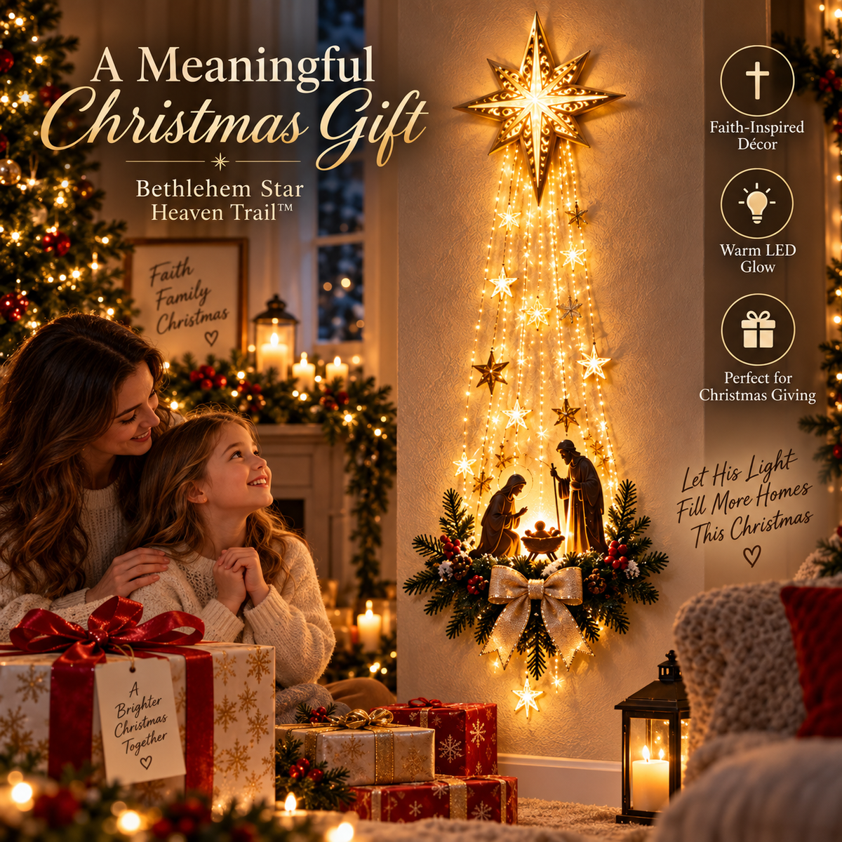 Bethlehem Star Glow™ – A Meaningful Christmas Light for Your Home