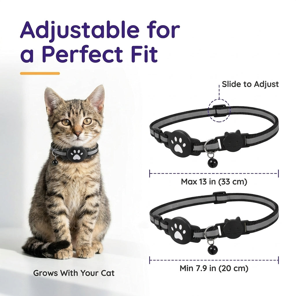 MeoTrack™ Cat Tracker Collar – Smart Tracking for Curious Cats