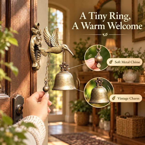 Hummingbird Vintage Door Chime™ – Charming Animal-Shaped Entry Decor