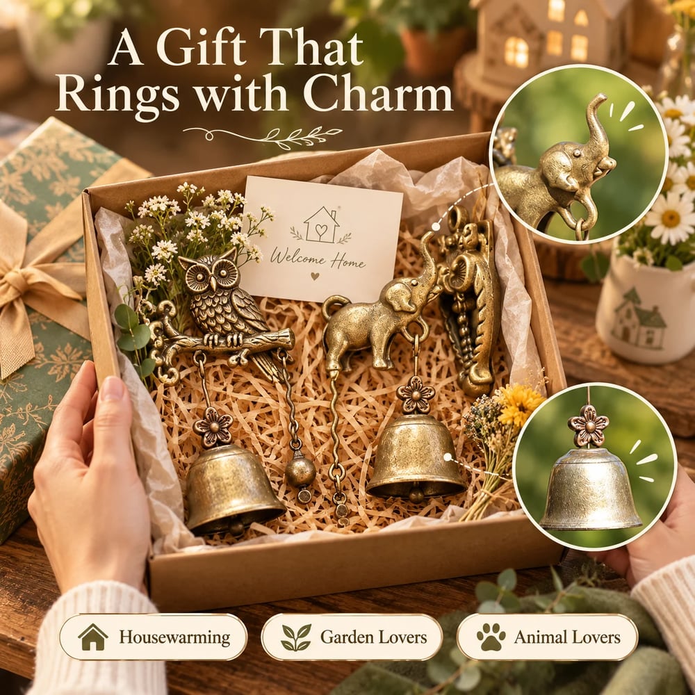 Hummingbird Vintage Door Chime™ – Charming Animal-Shaped Entry Decor
