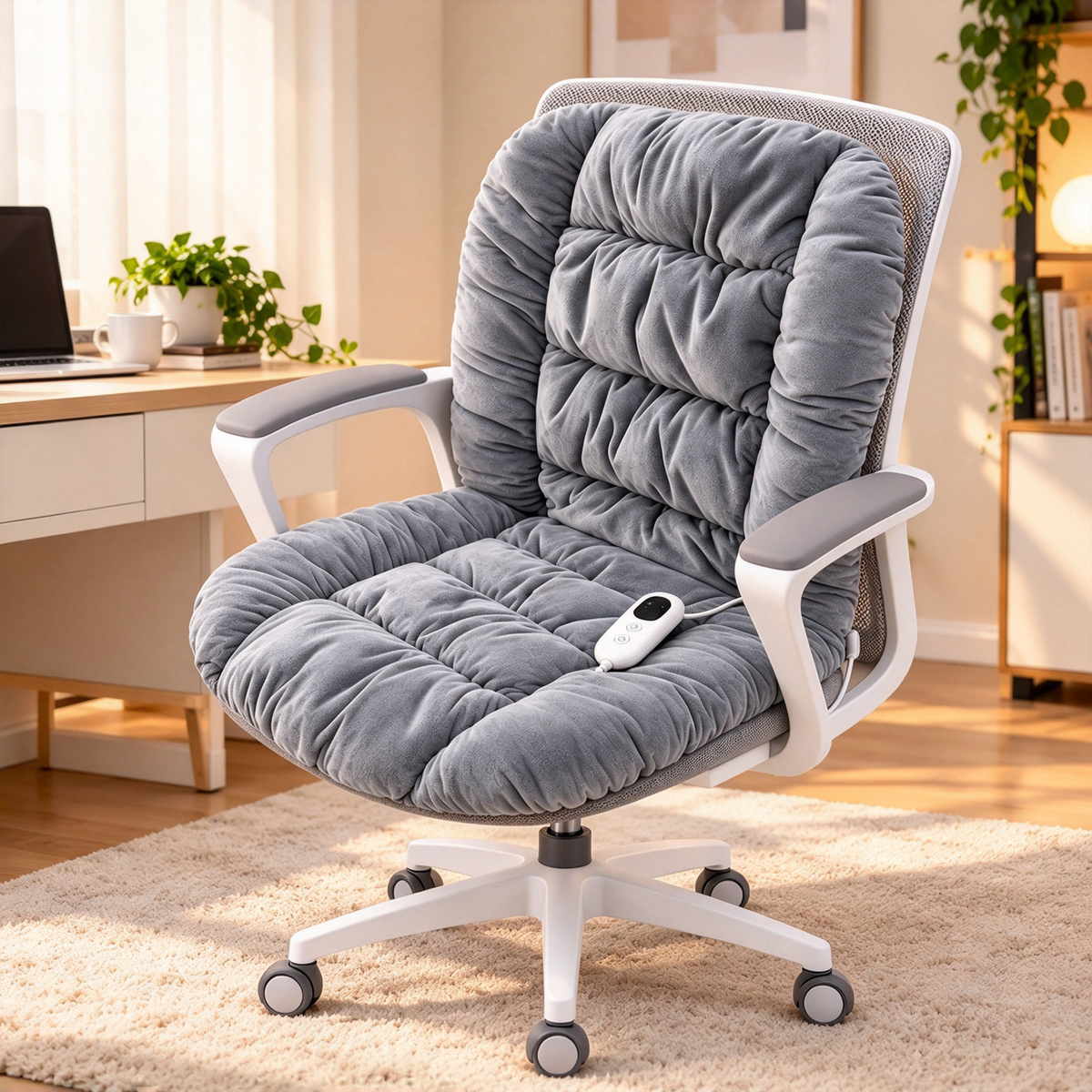 WarmNest™ Heated Cushion – Cozy Warmth for Office & Home