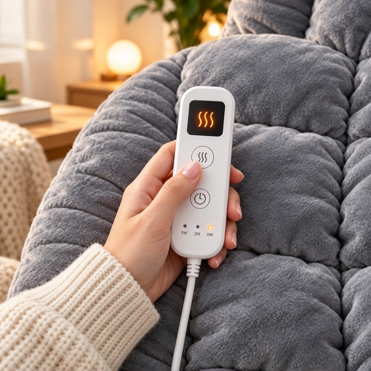 WarmNest™ Heated Cushion – Cozy Warmth for Office & Home