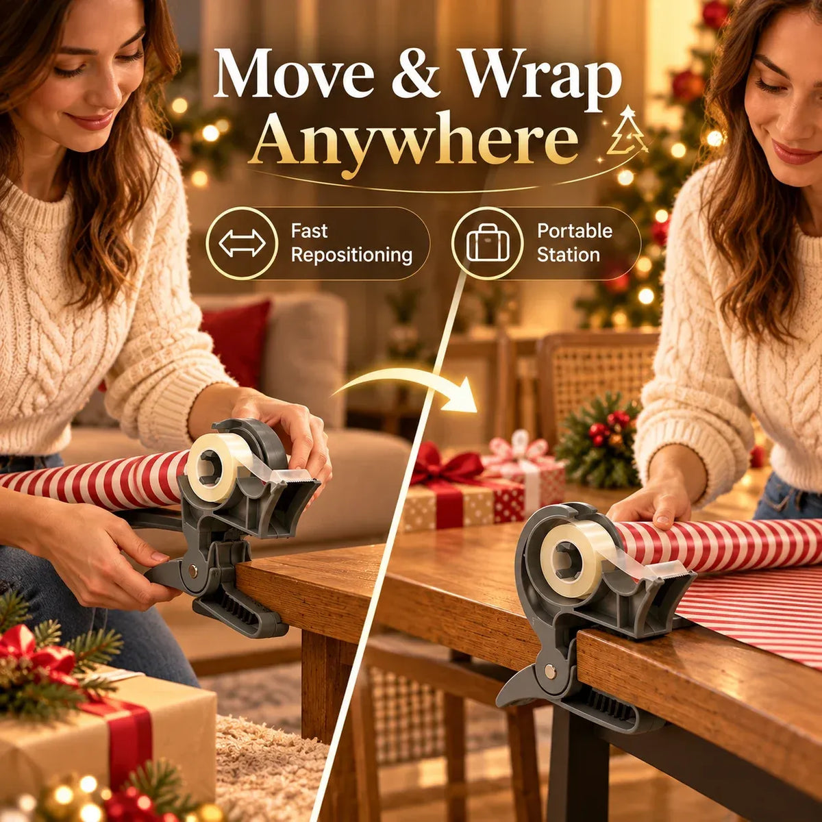 WrapEase™ Gift Wrapping Organizer – The Easy Way to Wrap Christmas Gifts