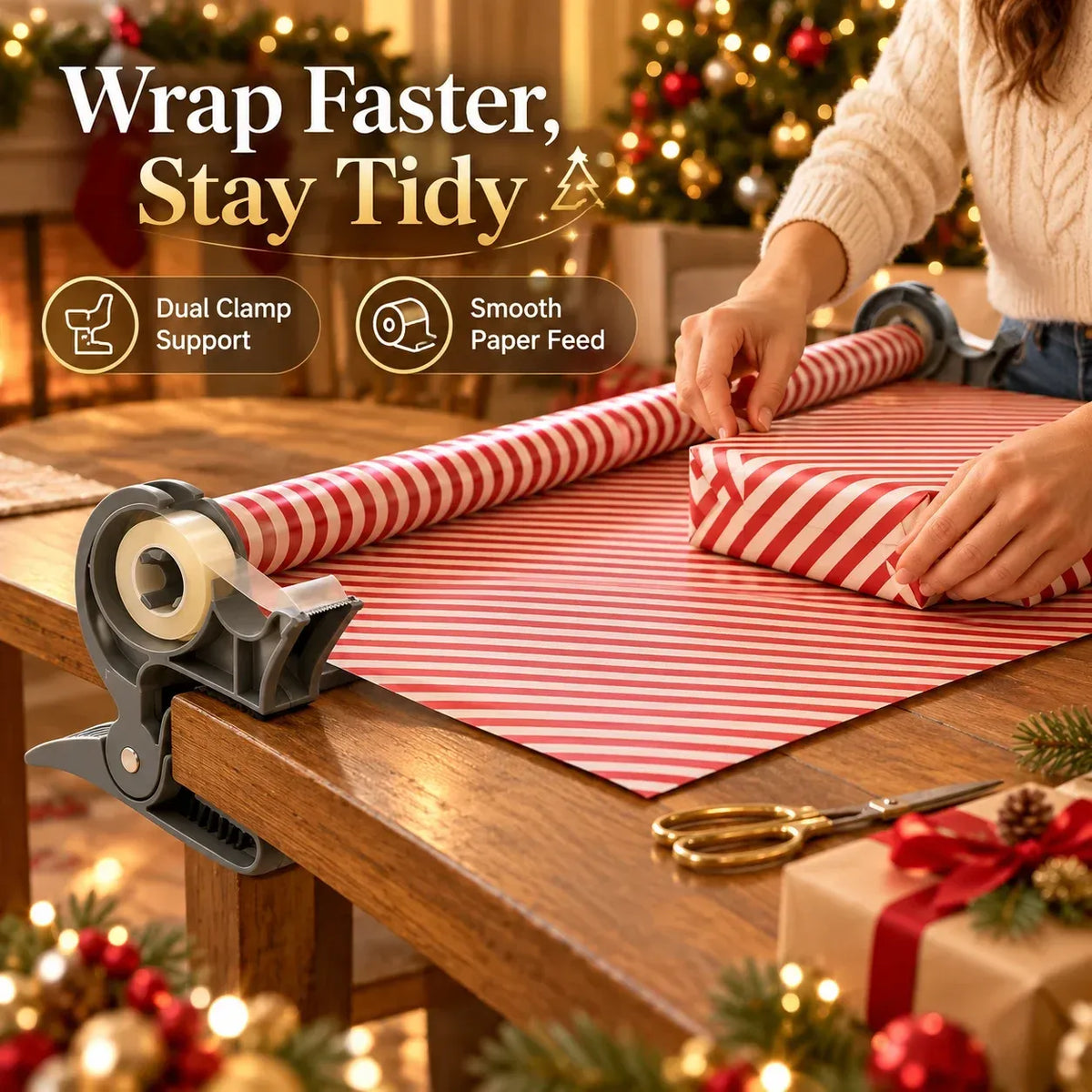 WrapEase™ Gift Wrapping Organizer – The Easy Way to Wrap Christmas Gifts