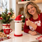 MerryHat™ Santa Hat Paper Towel Holder – Festive Christmas Kitchen Décor