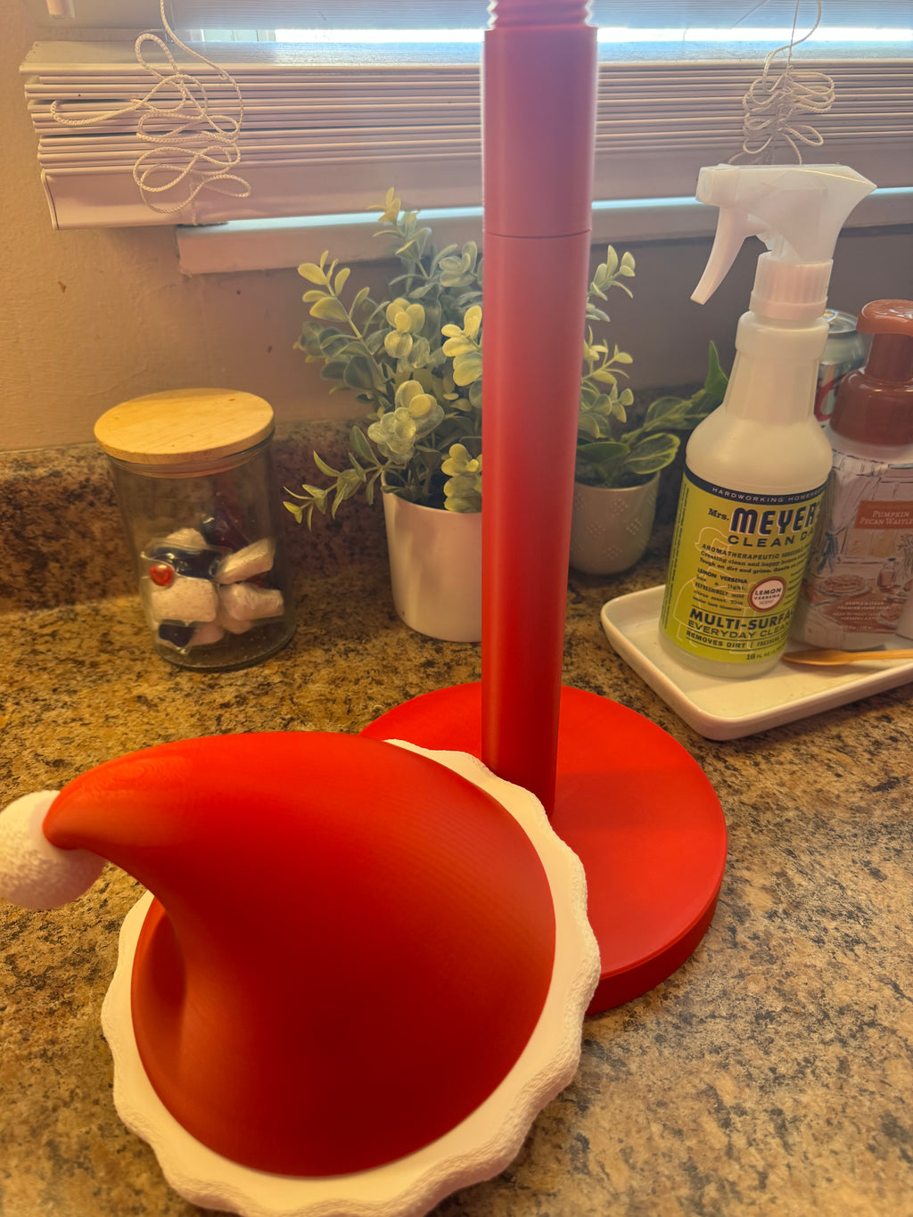 MerryHat™ Santa Hat Paper Towel Holder – Festive Christmas Kitchen Décor