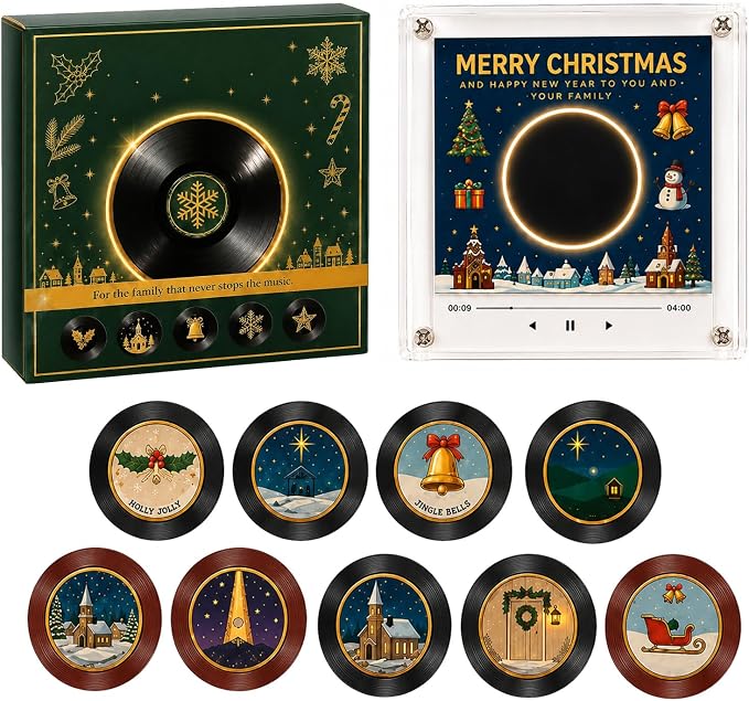 Christmas Vinyl Music Player – Musical Fridge Magnet